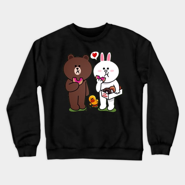 brown and cony Crewneck Sweatshirt by ezzobair